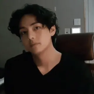 ♾ V kpop, cantor, retrato, ator, masculino, celebridade whatsapp sticker