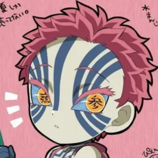🤨 Akaza Demon Slayer Аниме, Демон, Аказа, Персонаж, Клинок, рассекающий демонов telegram sticker