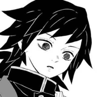 🕳 Giyu Tomioka Demon Slayer Anime, Demon Slayer, Giyu Tomioka, Personaggio, Manga, Giapponese telegram sticker
