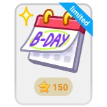 🎁 B-DAY urodziny, kalendarz, święto, wydarzenie, limitowane, okazja whatsapp sticker