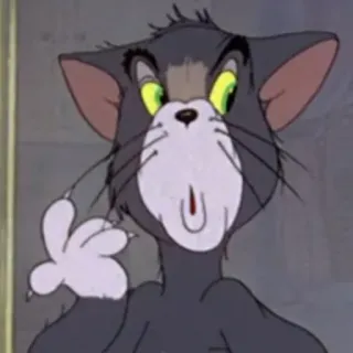 😮 Tom Cat Tom and Jerry tom, cat, cartoon, funny, animated, character telegram sticker