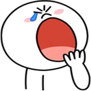 😴 ร้องไห้, เศร้า, อีโมจิ, โกรธ, การ์ตูน telegram sticker