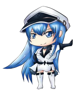 😏 Esdeath Akame ga Kill! Anime, Manga, Algemeen, Fanart telegram sticker