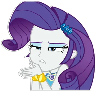 🙏 Rarity My Little Pony my little pony, rarity, desenho animado, personagem, pônei telegram sticker