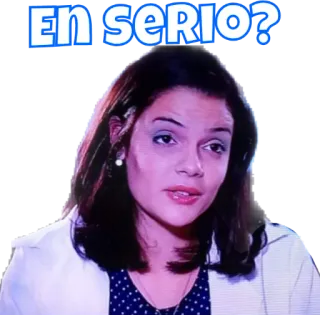 🤔 EN SERIO? женщина, серьезная, вопрос, сомнение, выражение лица, лицо telegram sticker