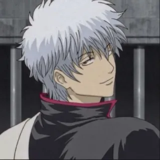 🧊 Sakata Gintoki Gintama Anime, Gintama, Sakata Gintoki, Gintoki, Cheveux blancs, Personnage, Manga telegram sticker