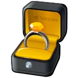 π Telegram ring, verloving, diamant, telegram, juweel, doos whatsapp sticker