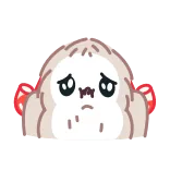 😭 йети, снежный монстр, расстроен, грустный, разочарован telegram sticker