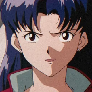 🦋 Misato Katsuragi Neon Genesis Evangelion anime, character, Misato, Evangelion telegram sticker