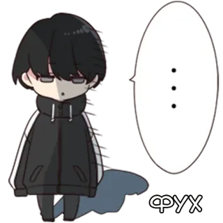 😤 ФУХ Anime, Chibi, Karakter telegram sticker