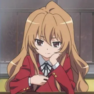 🤎 Taiga Aisaka Toradora! anime, girl, cute, school, tsundere telegram sticker