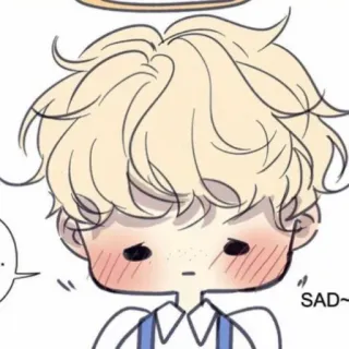 ☁️ SAD~ Anime, Triste, Lindo, Personaje, Dibujos animados whatsapp sticker