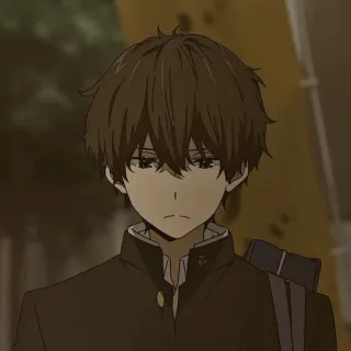 🥢 Houtarou Oreki Hyouka Anime, Ragazzo, Studente, Personaggio, Adolescente, Manga telegram sticker