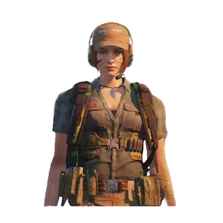 🎭 soldier, warrior, military, tactical gear, female character, combat, woman soldier telegram sticker