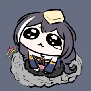 🥺 Аниме, Милый, Мультфильм, Каваий, Иллюстрация, Чиби whatsapp sticker