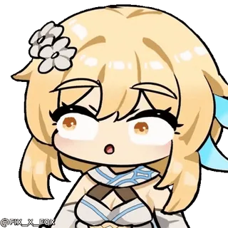 😈 Lumine Genshin Impact whatsapp sticker