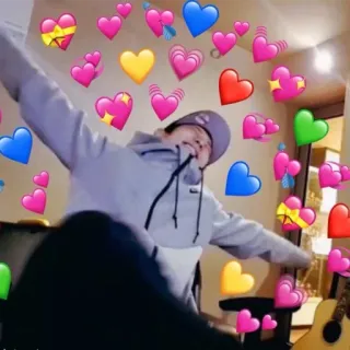 🧡 hearts, love, affection, emotions, person, celebration, joy telegram sticker