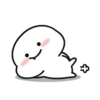 💨 Desenho animado, Blob, Fofo, Pum, Engraçado, Personagem telegram sticker