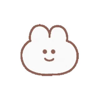 ⭐️ กระต่าย, น่ารัก, การ์ตูน, สัตว์, สติกเกอร์, บันนี่ telegram sticker