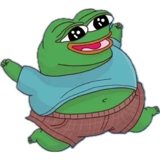 🌟 Pepe the Frog pepe, rana, meme, ballare, felice, cartone animato telegram sticker
