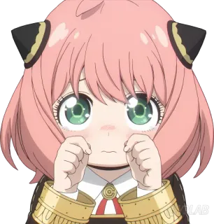 🥺 Anya Forger Spy × Family anime, dessin animé, mignon, spy family, anya, forger, sticker, kawaii telegram sticker