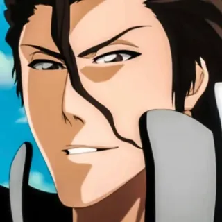 😈 Sosuke Aizen Bleach anime, bleach, sosuke aizen, villain, manga, character telegram sticker