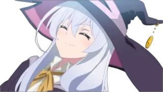 😇 Anime, Hexe, lächelnd telegram sticker