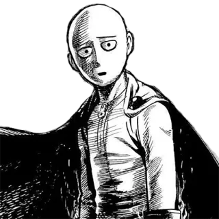 😱 Saitama One Punch Man Anime, Manga, Héroe, Calvo, One Punch Man, Saitama whatsapp sticker