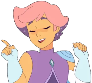 👆 Bow She-Ra and the Princesses of Power She-Ra, Bow, Princesses of Power, animated, character telegram sticker
