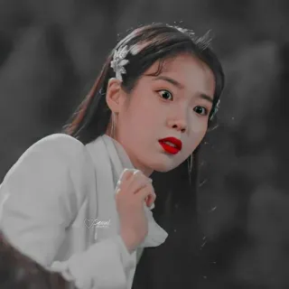 😮 IU Cantante coreano, K-pop, Celebrità, Cantante, Coreano telegram sticker