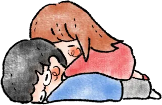 🤗 peluk, cinta, pasangan, hubungan, emosi telegram sticker