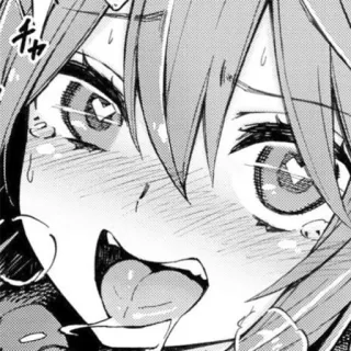 ❗️ Anime, Manga, Ahegao, Ecchi, Chica, Cara whatsapp sticker