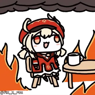 😅 Klee Genshin Impact whatsapp sticker