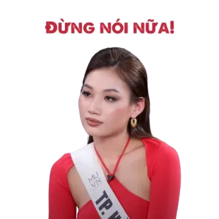 😥 ĐỪNG NÓI NỮA! mulher, vietnamita, Vietname, Cidade de Ho Chi Minh whatsapp sticker