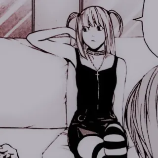 🩺 Misa Amane Death Note Anime, Manga, Personaggio, Gotico, Death Note, Misa Amane telegram sticker