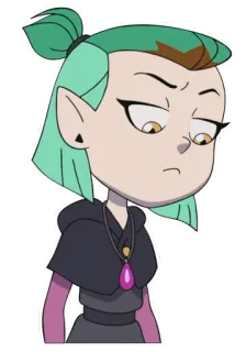 😠 Amity Blight The Owl House การ์ตูน, อมิตี้ ไบลท์, The Owl House, อนิเมชั่นซีรีส์, ตัวละคร telegram sticker