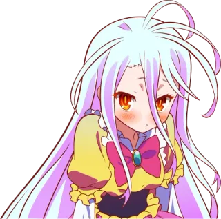 😳 Shiro No Game No Life Anime, Shiro, No Game No Life, Lindo, Manga telegram sticker
