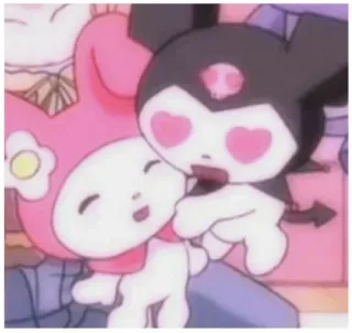 👩‍❤️‍💋‍👨 My Melody My Melody, Sanrio, Cartoon, Anime, Süß, Kawaii, Figur telegram sticker