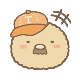 🍐 fofo, kawaii, desenho animado, beisebol, animal telegram sticker