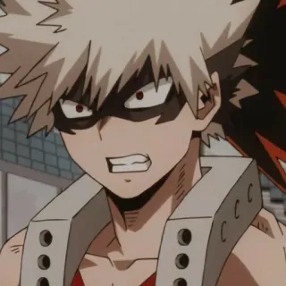 😬 Bakugo My Hero Academia Anime, Manga, My Hero Academia, Bakugo, Personnage whatsapp sticker
