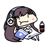 🔥 Anime, Dessin animé, Casque, Snack, Soda, Mignon whatsapp sticker
