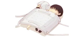 😴 Anime, Schlaf, Süß, Decke telegram sticker