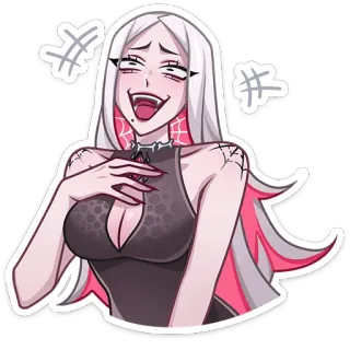 😀 Аниме, Мультфильм, Женщина, Женский, Персонаж, Стикер whatsapp sticker