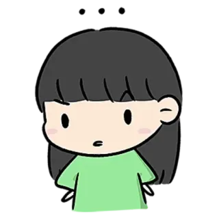 😺 dessin animé, fille, mignon, animé, personnage, autocollant telegram sticker