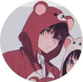 ❤️ Anime, Cartoon, Bär, Hoodie, Paar, Kawaii telegram sticker