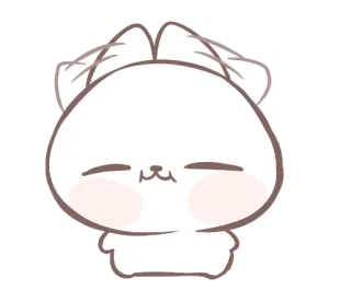 💭 น่ารัก, สัตว์, แมว, คาวาอิ, การ์ตูน, สติกเกอร์ telegram sticker