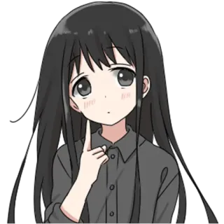 🤔 Anime, Manga, Mädchen, Süß, Cartoon telegram sticker