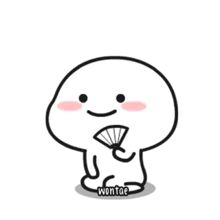 💬 wontae fofo, personagem, fã, kawaii, simples, wontae telegram sticker