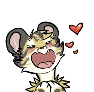 😃 Cartoon, Tier, Katze, Liebe, Herz, Süß telegram sticker