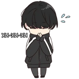 😂 xu-xu-xu Anime, Personage, Huilend, Schattig, Cartoon telegram sticker